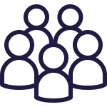 Cartoon group of people